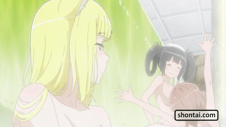 Hestia's fanservice in OAV5-Scene#23