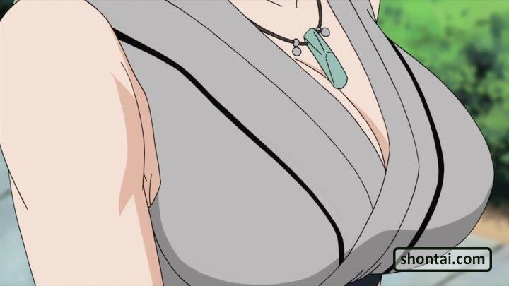 Tsunade's fanservice in ep153-Scene5