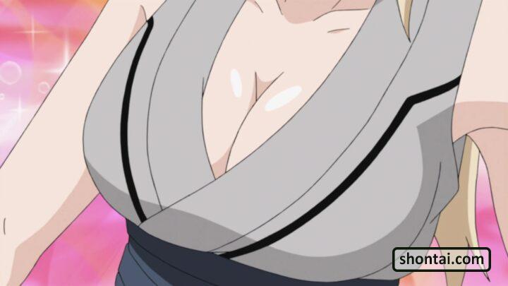 Tsunade's fanservice in ep169-Scene11