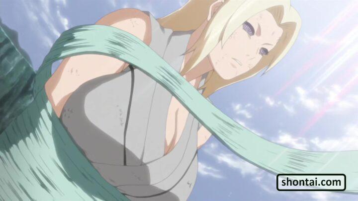 Tsunade's fanservice in ep426-Scene6