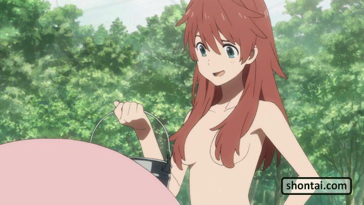 Miku's fanservice in season#1ep16-Scene15