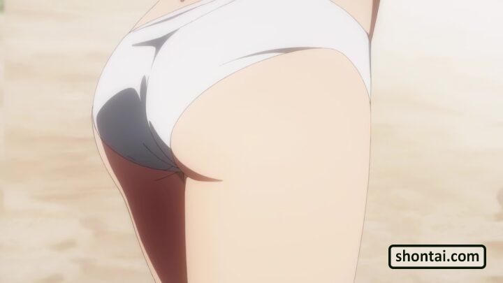 Miku's fanservice in season#1ep7-Scene20