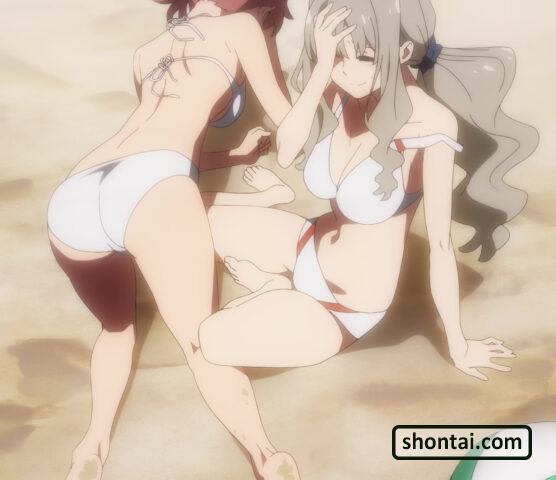 Miku's fanservice in season#1ep7-Scene23