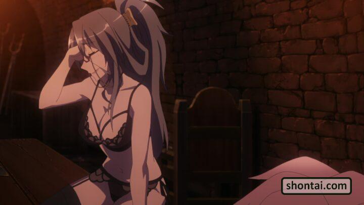 Celenike Icecolle Yggdmillennia's fanservice in Apocrypha_ep3-Scene6