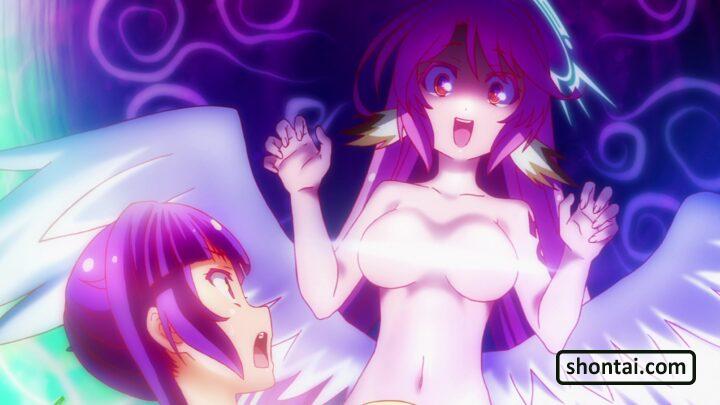 Jibril's fanservice in Special5-Scene#23