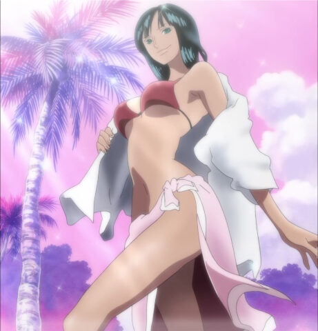 Nico Robin's fanservice in ep319-Scene6