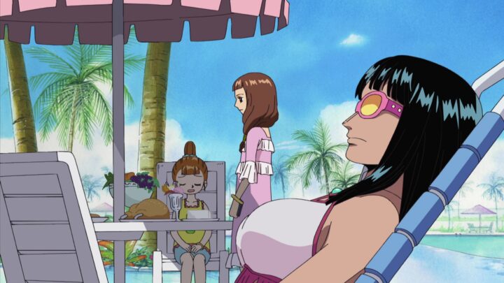 Nico Robin's fanservice in ep382-Scene11