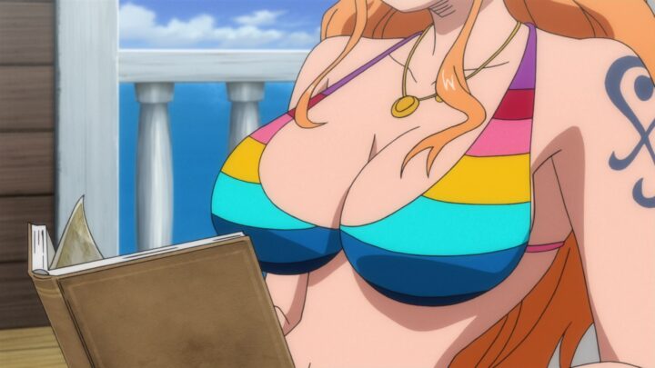 Nami's fanservice in MovieFilmZ-Scene1