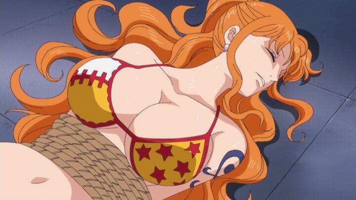 Nami's fanservice in ep581-Scene1