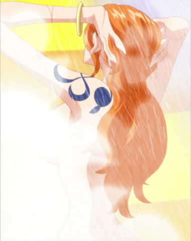 Nami's fanservice in ep629opening-Scene1