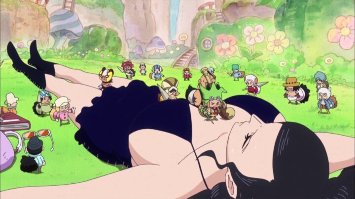 Nico Robin's fanservice in ep641-Scene3
