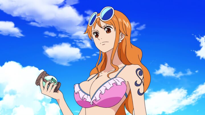 Nami's fanservice in specialAdventureOfNebulandia-Scene11