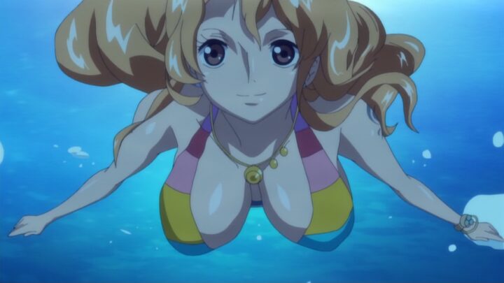 Nami's fanservice in specialGloriousIsland-Scene6