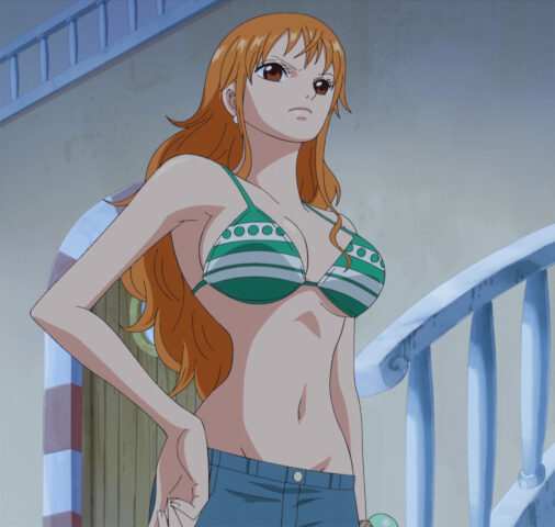 Nami's fanservice in ep524-Scene1