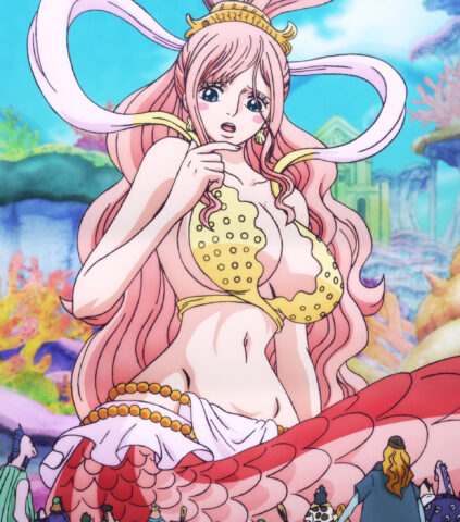 Shirahoshi's fanservice in FishManIsland_ep11-Scene1