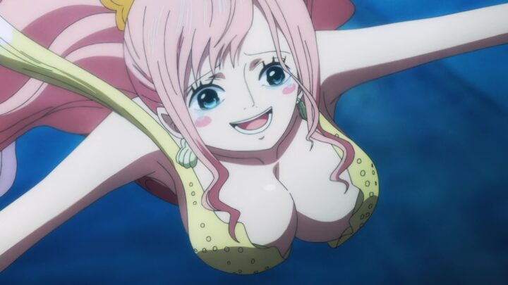 Shirahoshi's fanservice in FishManIsland_ep18-Scene2